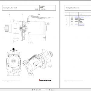 Jungheinrich Forklift ETV 216 Spare Parts Manual 91152103 2