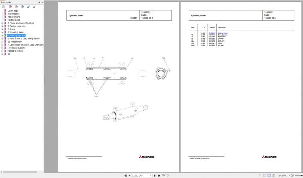 Jungheinrich Forklift FB 50 MP 2FP 395 Spare Parts Manual FN426390 2