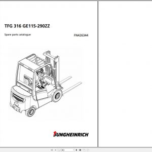 Jungheinrich Forklift TFG 316 GE115 290ZZ Spare Parts Manual FN426344 1