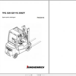 Jungheinrich Forklift TFG 320 GE115 330ZT Spare Parts Manual FN426418 1