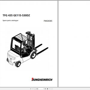 Jungheinrich Forklift TFG 435 GE115 530DZ Spare Parts Manual FN426365 1