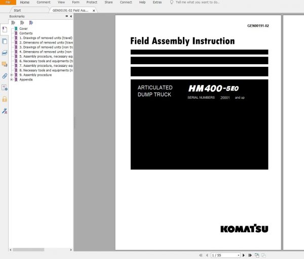 Komatsu Mining Dump Trucks 2.76 GB PDF Updated 2022 Shop Manuals Operator Maintenance Manual 11