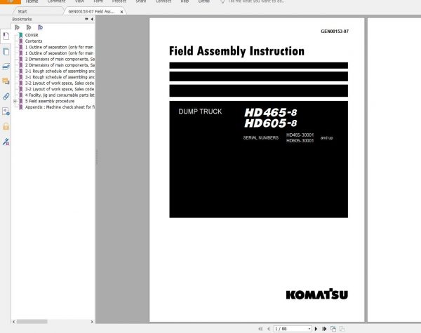 Komatsu Mining Dump Trucks 2.76 GB PDF Updated 2022 Shop Manuals Operator Maintenance Manual 9
