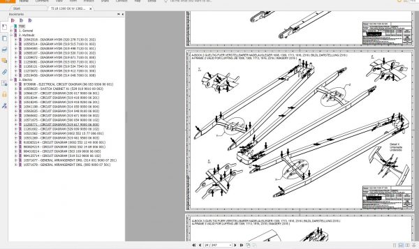 Liebherr Crawler Crane LR1300 300 ton 138235 Spare Parts Catalogue Operating Manual Technical Information 13