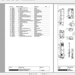 Liebherr Crawler Crane LR1300 300 ton 138235 Spare Parts Catalogue Operating Manual Technical Information 9