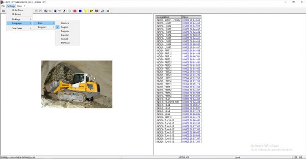 Liebherr Lidos COT LBH LFR LHB LWE LWT Online EPC Service Document Updated 01.2022 DVD 10