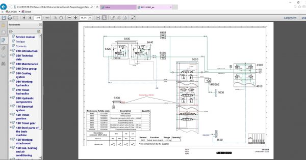 Liebherr Lidos Offline COT LBH LFR LHB LWT Spare Parts Catalog Service Documentation 01.2022 DVD 13