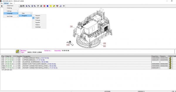 Liebherr Lidos Offline EN Mining Truck Excavator 10.2021 EPC Parts Catalog Service Documentation DVD 6