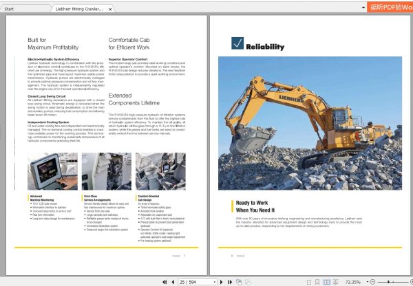 Liebherr Mining Excavator Updated 01.2021 Operating Manual PDF EN 31c38023a5adba67f