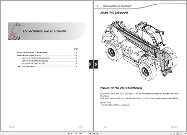 Manitou Telehandler MHT 10180 MHT 10230 MHT X 10180 MHT X 10230 129M Repair Manual 648914EN 03 2