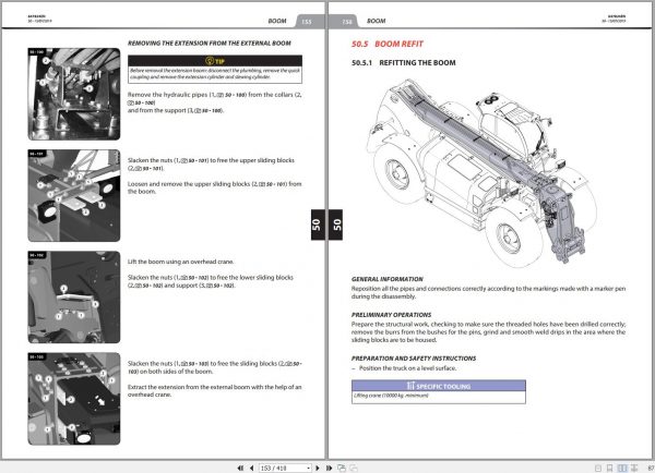 Manitou Telehandler MHT 12330 245D ST5 S1 Repair Manual 647824EN 07 2