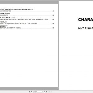 Manitou Telehandler MHT 7140 10160 10210L M Series OM 904 LA Engine Repair Manual 1