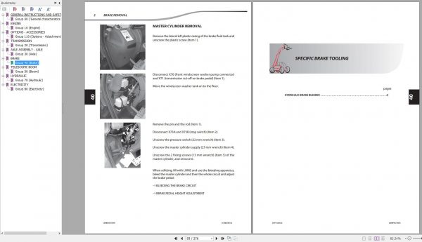 Manitou Telehandler MLT629 COMPACT 20 24 ST3B Repair Manual 647197EN 12 2