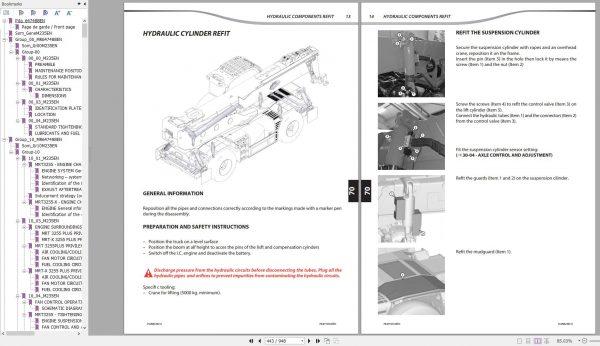 Manitou Telehandler MRT 3255 MRT X 3255 PRIVILEGE PLUS ST4 T4F ST3A Repair Manual 647488EN 06 2