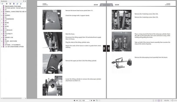 Manitou Telehandler MT 1135 MT 1335 EASY 75D ST5 S1 Repair Manual 647802EN 10 2