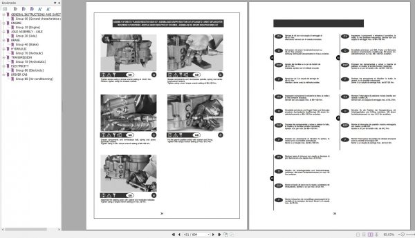 Manitou Telehandler MT 1445 HL Turno USA Series 2 E2 Perkins 1104C 44T Repair Manual M130 EN 02 2