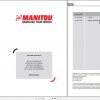 Manitou Telehandler MT 420 MLT 420 MT X 420 H TSS 57K 49K ST5 ST3A S1 S2 Repair Manual 647742EN 09 1
