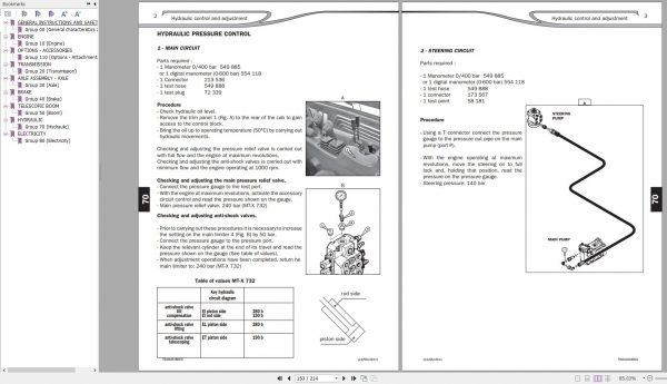 Manitou Telehandler MT X 732 MT X 1030 ST Repair Manual M186EN 05 2
