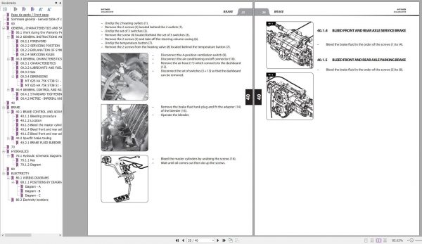 Manitou Telehandler MT625 HA 75K ST3B S1 MINING Repair Manual 647766EN 04 2