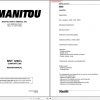 Manitou Telehandler MVT 1230 L Comfort Line Repair Manual 648001 1