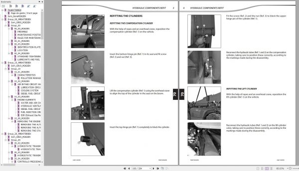 Manitou Telehandler MVT 730 MVT 929 C 100D ST3B S1 S2 Repair Manual 647589EN 11 2