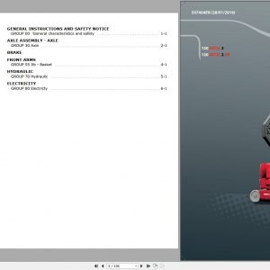 Manitou Work Platforms 120 AETLC2 3D Repair Manual 547404EN 01 1