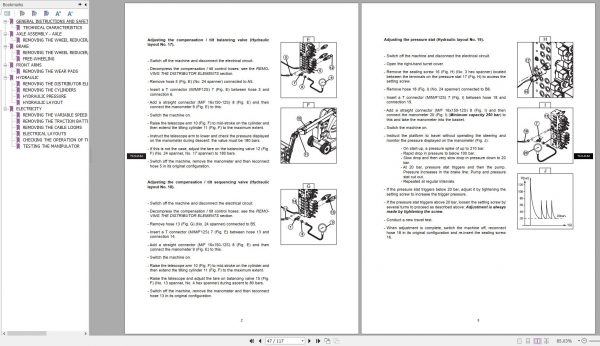 Manitou Work Platforms 120AETJ Repair Manual M.84EN 11 2