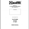 Manitou Work Platforms 150 AET 171 AET Repair Manual 547310EN 11 1