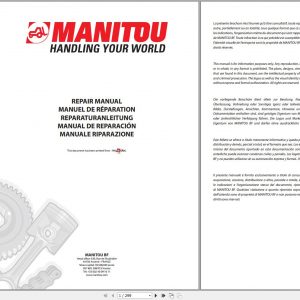 Manitou Work Platforms 150 TP Repair Manual 547385EN 01 1