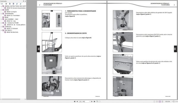 Manitou Work Platforms 280 TJ Repair Manual 647386BR 05.2014 PT 2