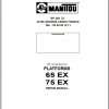 Manitou Work Platforms 65ELX 75ELX Repair Manual 547322EN 01 1