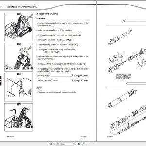 Manitou Work Platforms 78 XE Repair Manual 547359EN 07 2