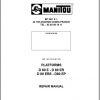 Manitou Work Platforms D 80 E D 80 ER D 80 ERS D80EP Repair Manual 547312EN 01 1