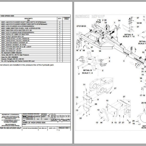 Norwood KwikTill High Performance Disk 2680H 16' 17'8'' 21' 24'4