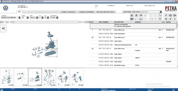 PETKA 8.3 Volkswagen Seat Skoda Audi Commercial Vehicles Porsche 12.2021 Spare Parts Catalog DVD 10
