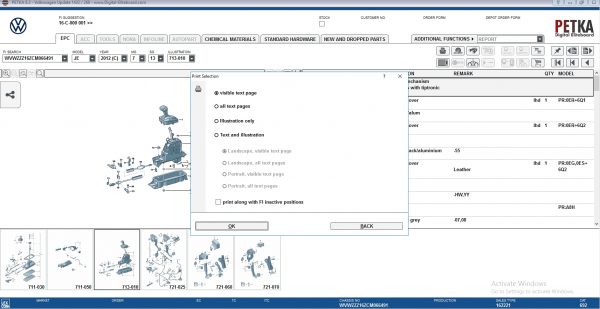 PETKA 8.3 Volkswagen Seat Skoda Audi Commercial Vehicles Porsche 12.2021 Spare Parts Catalog DVD 11