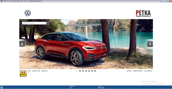 PETKA 8.3 Volkswagen Seat Skoda Audi Commercial Vehicles Porsche 12.2021 Spare Parts Catalog DVD 2