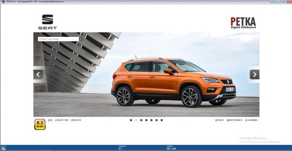 PETKA 8.3 Volkswagen Seat Skoda Audi Commercial Vehicles Porsche 12.2021 Spare Parts Catalog DVD 3