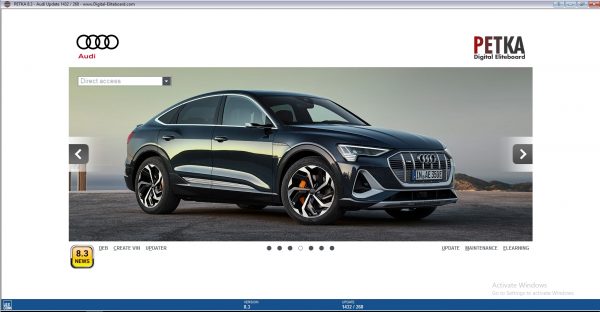 PETKA 8.3 Volkswagen Seat Skoda Audi Commercial Vehicles Porsche 12.2021 Spare Parts Catalog DVD 5