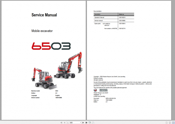 Wacker Neuson Model Collection Full Manual Update 2022 DVD 2
