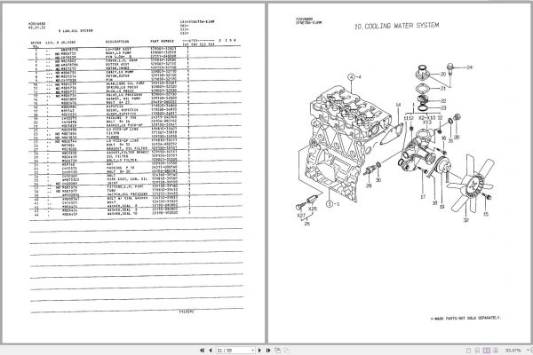 Yanmar Diesel Engine 3TNE78A EJRM Parts Catalog 2