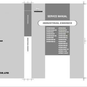 Yanmar Industrial Engines 3TNV82A 4TNV106T Service Manual 0BTNV G00101 1