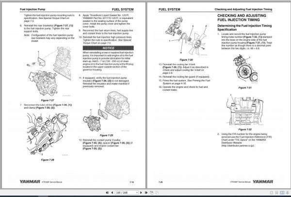 Yanmar Industrial Engines 3TNV88F Service Manual 0BTN4 G00400 2012 2