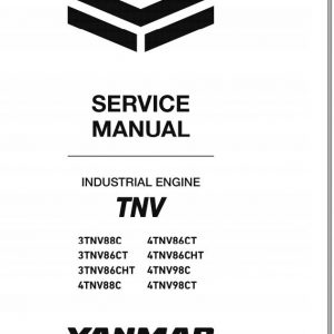 Yanmar Industrial Engines TNV Series 3TNV88C 4TNV98CT Service Manual 0BTN4 EN0026 2018 1