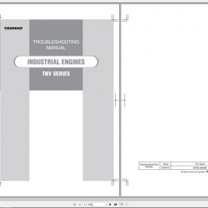 Yanmar Industrial Engines TNV Series Trouble Shooting Manual 0DTN4 G00200 2012 1