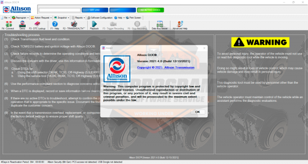Allison DOC v2021.4 Install Active License