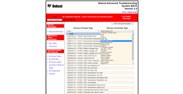 Bobcat 2022 BATS Advanced Troubleshooting System 4