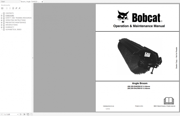 Bobcat Attachment Implement A B C P Q Z Service Library 2021 DVD 4