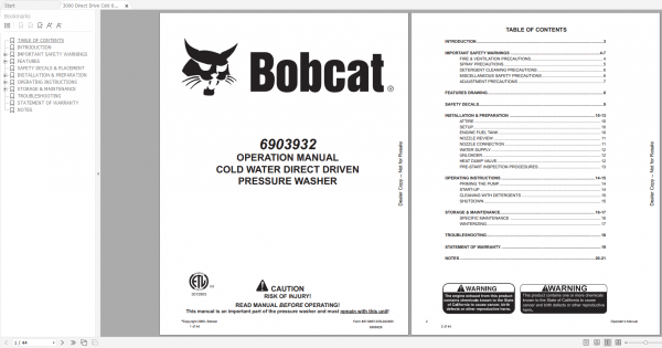 Bobcat Compaction Portable Power Light Construction Service Libary 2021 DVD 5