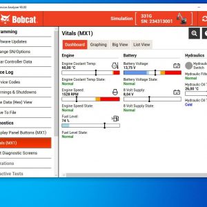 Bobcat Service Analyzer 90.00 02.2022 Diagnostic Software DVD 1